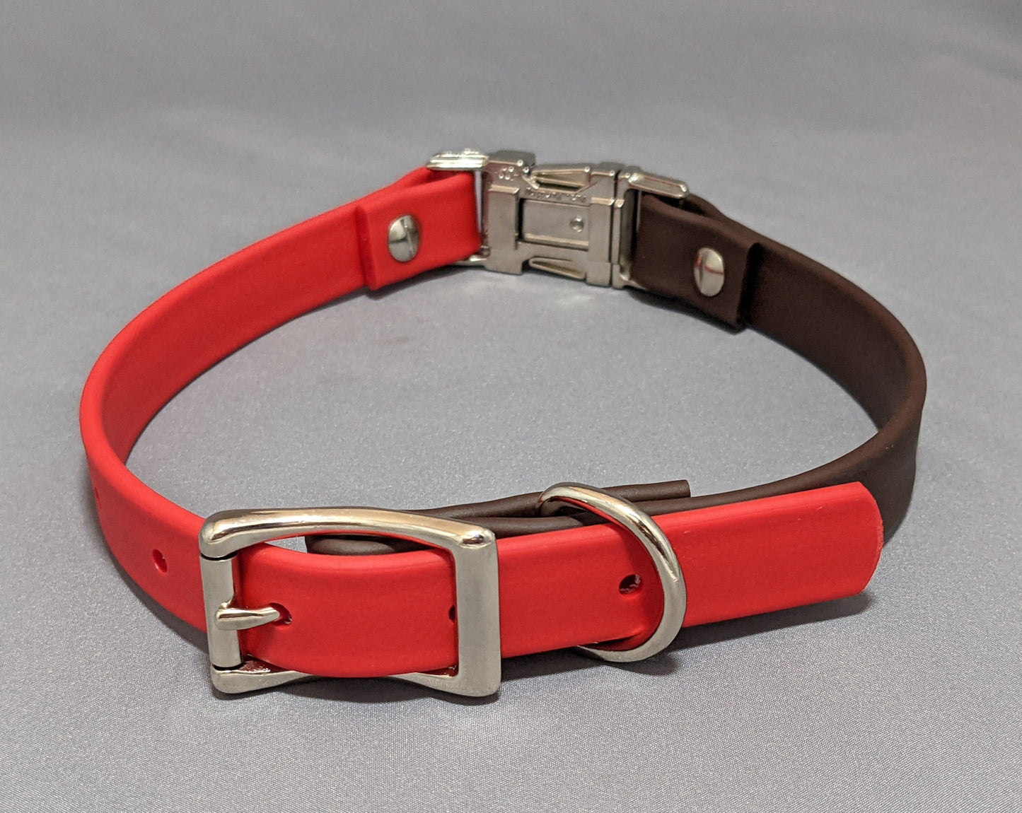 3/4" Double Buckle | Espresso x Red | Large | Heavy